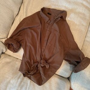 Cotton On Brown Button Down Shirt